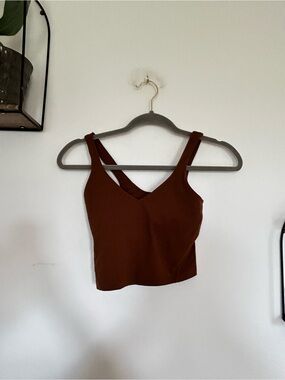 Lululemon Brown Align Tank Top V Neck Size 0